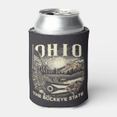 Ohio Der Buckeye-Staat Dosenkühler (Kanne Vorderseite)