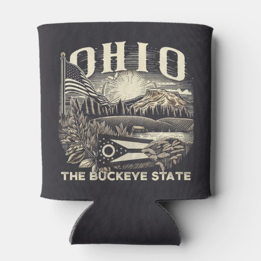 Ohio Der Buckeye-Staat Dosenkühler (Rückseite)