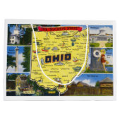 Ohio Der Buckeye Staat Vintag Große Geschenktüte (Rückseite)
