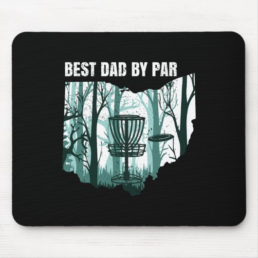 Ohio Disc Golf Vater Cool Ohioan Disk Frisbees Gol Mousepad (Vorne)