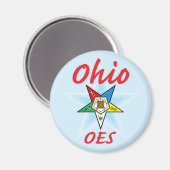 Ohio Eastern Star Magnet (Vorderseite/Rückseite)