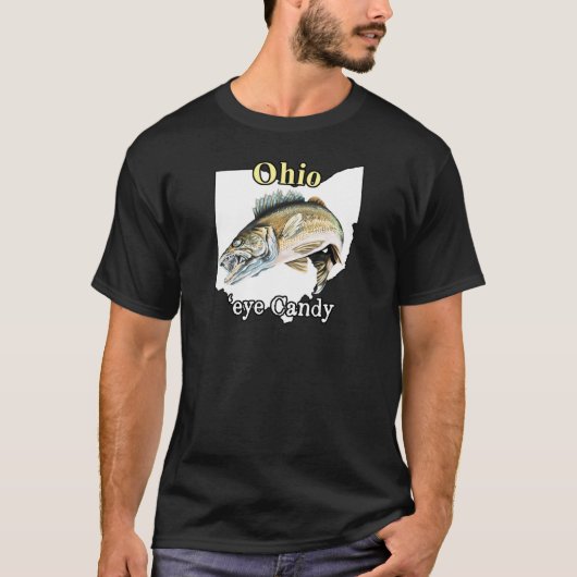 Ohio 'Eye Candy Funny Walleye Angeln T - Shirt (Vorderseite)