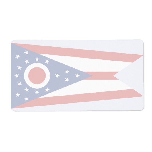 Ohio Faint Flag Shipping Label (Vorne)