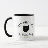 Ohio Farm Sweet Farm Family Monogram Tasse (Links)