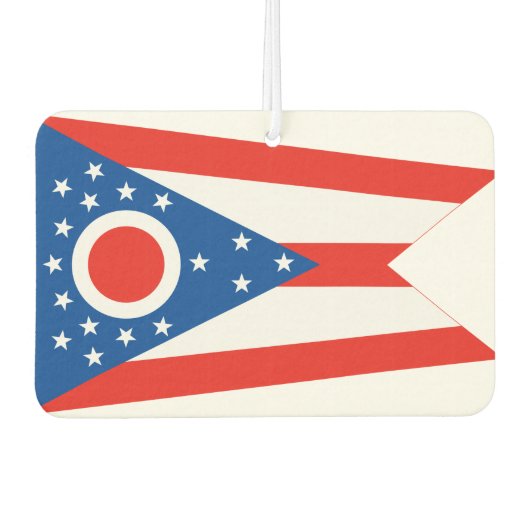 OHIO Flag - Autolufterfrischer (Vorderseite)