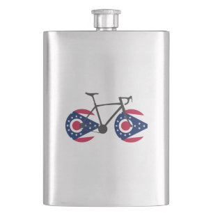 Ohio Flag Cycling Flachmann