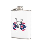 Ohio Flag Cycling Flachmann (Links)
