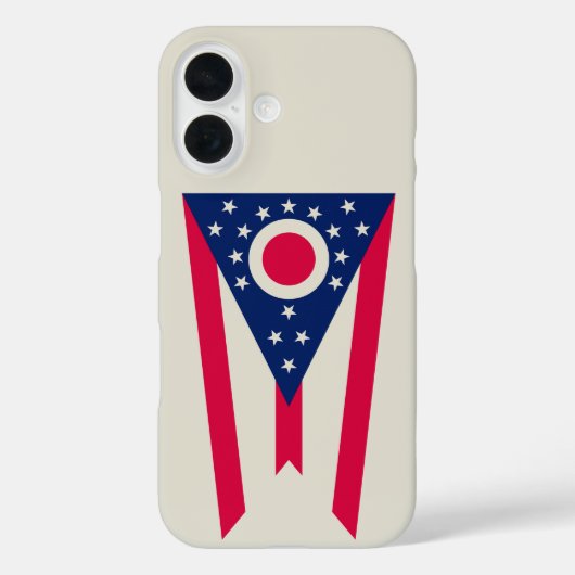 Ohio Flag: Das Buckeye-Staat-Banner Case-Mate iPhone Hülle (Rückseite)