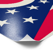Ohio Flag: Das Buckeye-Staat-Banner Fotodruck (Ecke)