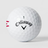 Ohio Flag: Das Buckeye-Staat-Banner Golfball (Logo)