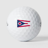 Ohio Flag: Das Buckeye-Staat-Banner Golfball (Vorderseite)