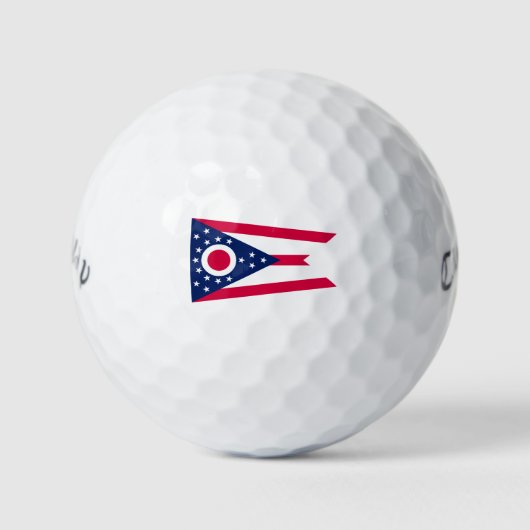 Ohio Flag: Das Buckeye-Staat-Banner Golfball (Vorderseite)