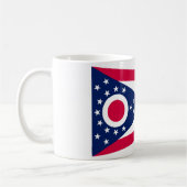 Ohio Flag: Das Buckeye-Staat-Banner Kaffeetasse (Links)