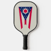 Ohio Flag: Das Buckeye-Staat-Banner Pickleball Schläger (Rückseite)