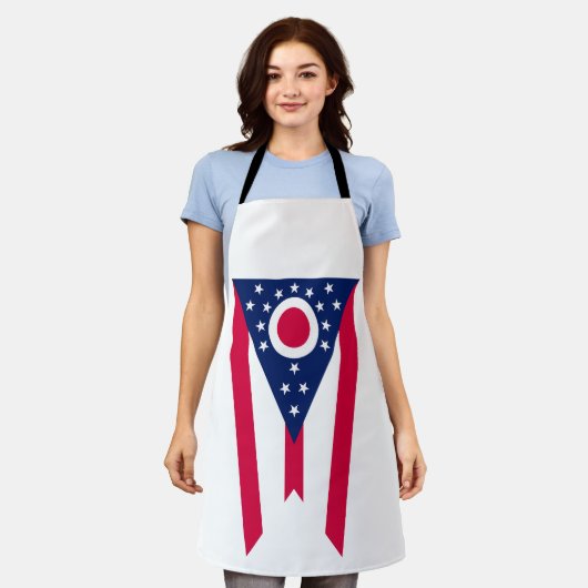 Ohio Flag: Das Buckeye-Staat-Banner Schürze (Getragen)