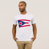 Ohio Flag: Das Buckeye-Staat-Banner T-Shirt (Vorne ganz)
