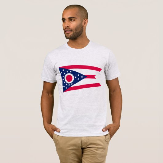Ohio Flag: Das Buckeye-Staat-Banner T-Shirt (Vorne ganz)