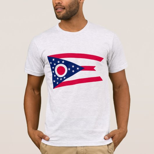 Ohio Flag: Das Buckeye-Staat-Banner T-Shirt (Vorderseite)