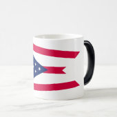 Ohio Flag: Das Buckeye-Staat-Banner Verwandlungstasse (VorderseiteRechts)