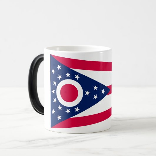 Ohio Flag: Das Buckeye-Staat-Banner Verwandlungstasse (Vorderseite Links)