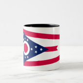 Ohio Flag: Das Buckeye-Staat-Banner Zweifarbige Tasse (Mittel)