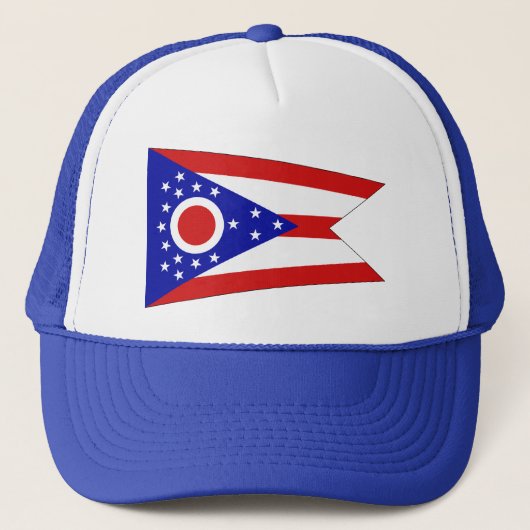 Ohio Flag Hat Truckerkappe (Vorderseite)