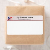 Ohio Flag Header Shipping Label (Insitu)