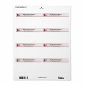 Ohio Flag Header Shipping Label (Vorne)
