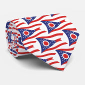 Ohio Flag Krawatte (Gerollt)
