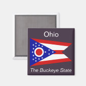 Ohio Flag Magnet (Vorderseite/Rückseite)