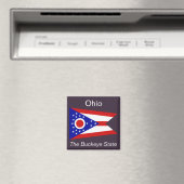 Ohio Flag Magnet (In Situ (Geschirrspüler))