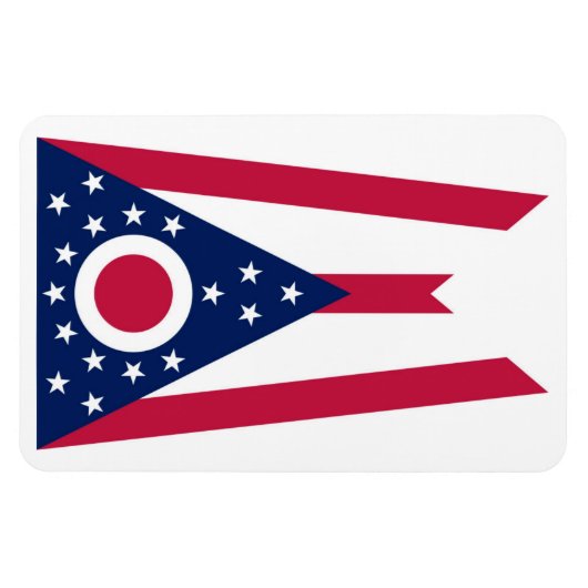 Ohio Flag Magnet (Horizontal)
