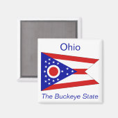 Ohio Flag Magnet (Vorderseite/Rückseite)