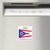 Ohio Flag Magnet (In Situ (Geschirrspüler))