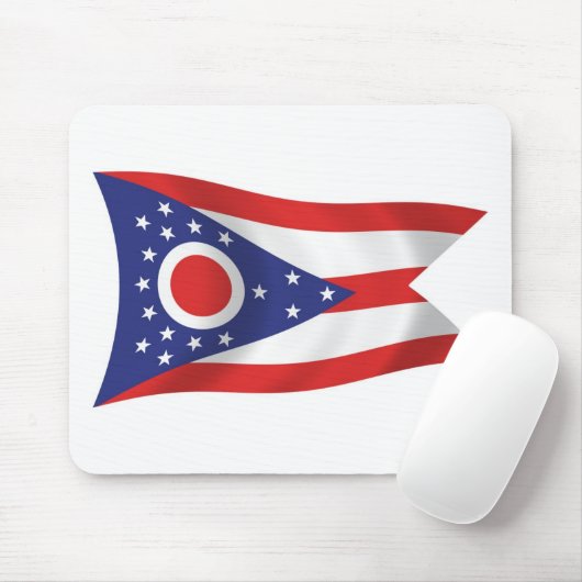 Ohio Flag Mousepad (Mit Mouse)