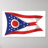 Ohio Flag Poster Print (Vorne)