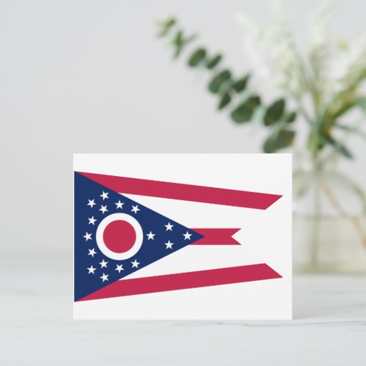 Ohio Flag Postkarte (Stehend Vorderseite)