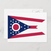 Ohio Flag Postkarte (Vorne/Hinten)