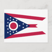 Ohio Flag Postkarte (Vorderseite)