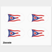 Ohio Flag Sticker (Blatt)