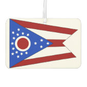 Ohio-Flagge Autolufterfrischer (Rückseite)