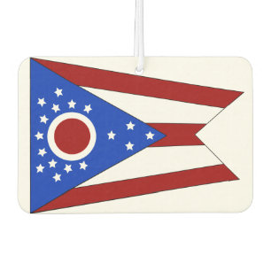 Ohio-Flagge Autolufterfrischer
