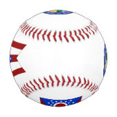 Ohio-Flagge Baseball (Rückseite)