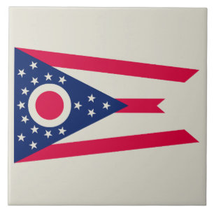 Ohio-Flagge: Das Banner des Buckeye-Staates Fliese