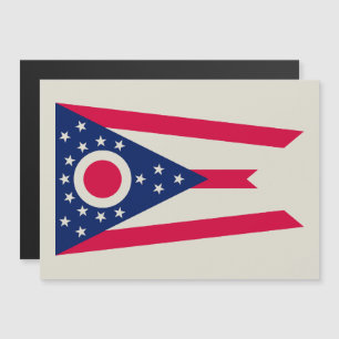 Ohio-Flagge: Das Banner des Buckeye-Staates Magnetkarte