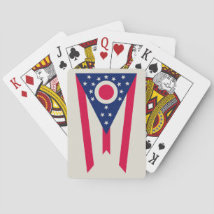 Ohio-Flagge: Das Buckeye-Staatsbanner Spielkarten