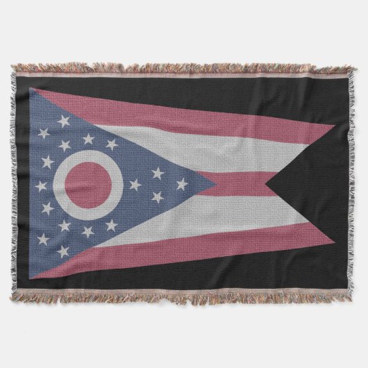 Ohio-Flagge Decke (Vorderseite)