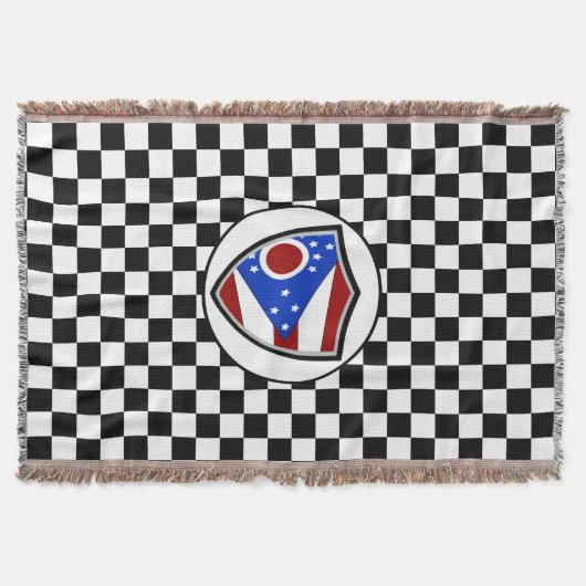 Ohio-Flagge Decke (Vorderseite)