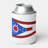 Ohio-Flagge Dosenkühler (Kanne Vorderseite)
