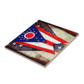 OHIO-FLAGGE FLIESE (Seite)
